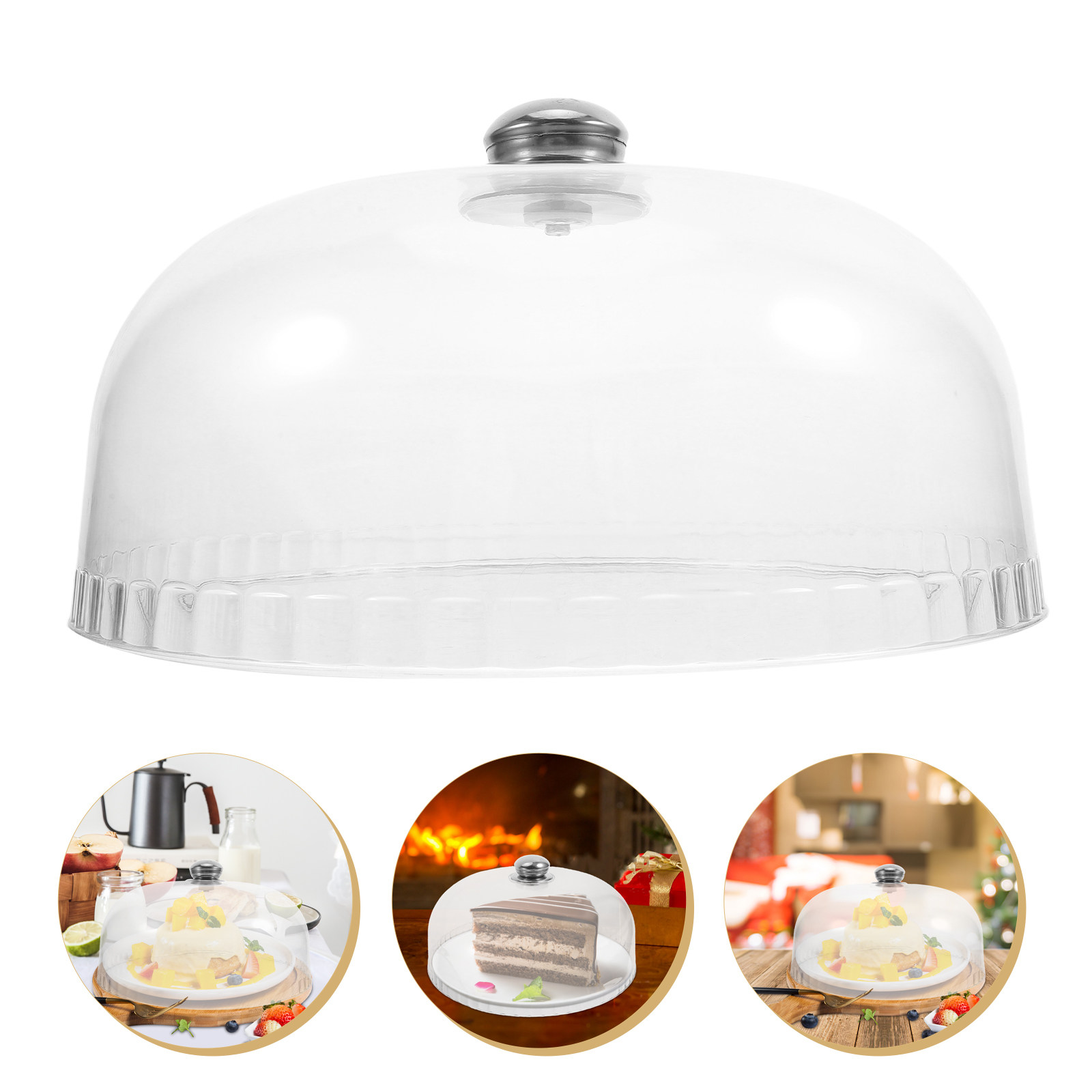 Plastic Dome Clear - غطاء طعام أكريليك شفاف على شكل