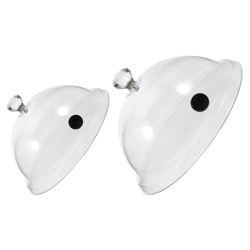 Plastic Dome Clear - قطعتان من غطاء الطعام الشفاف المصنوع