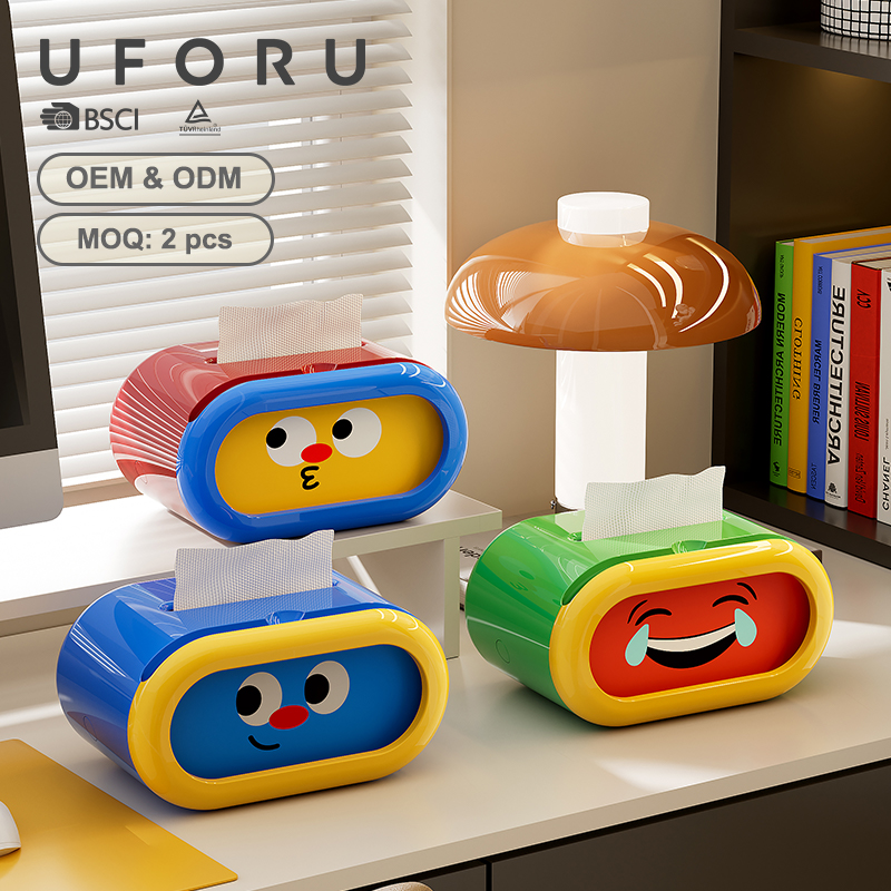 Agar Tissue Culture - صندوق تخزين مناديل Uforu Funny Emoji