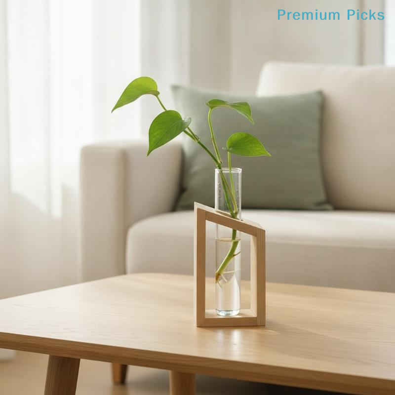 Propagation Station Vase - أنبوب اختبار زجاجي محمول لتكاثر النباتات،