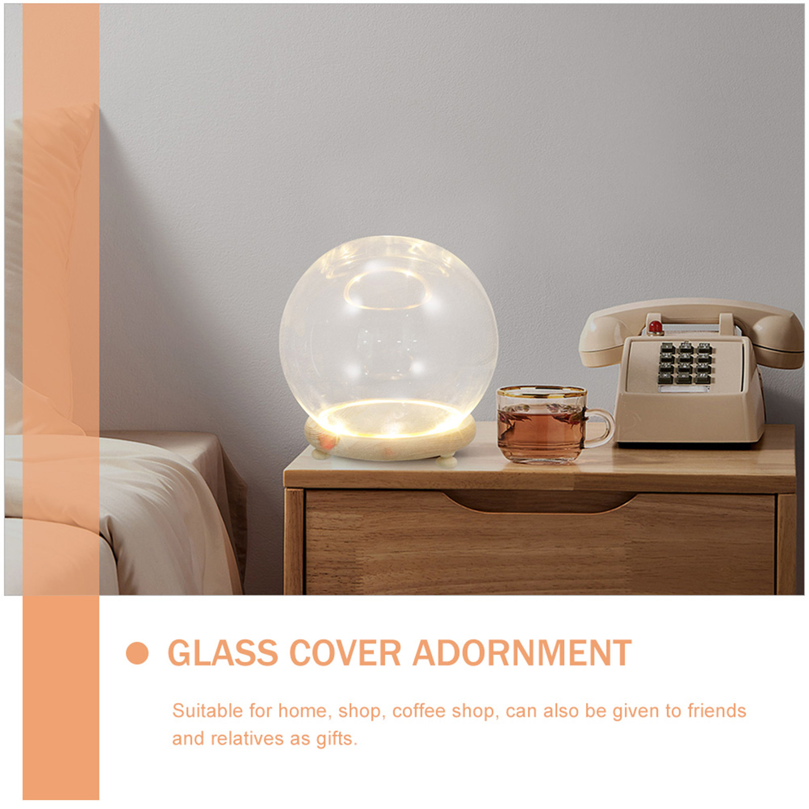 قبة زجاجية لحفظ الزهور، غطاء ز - مراجعة Plastic Dome Clear وسعره