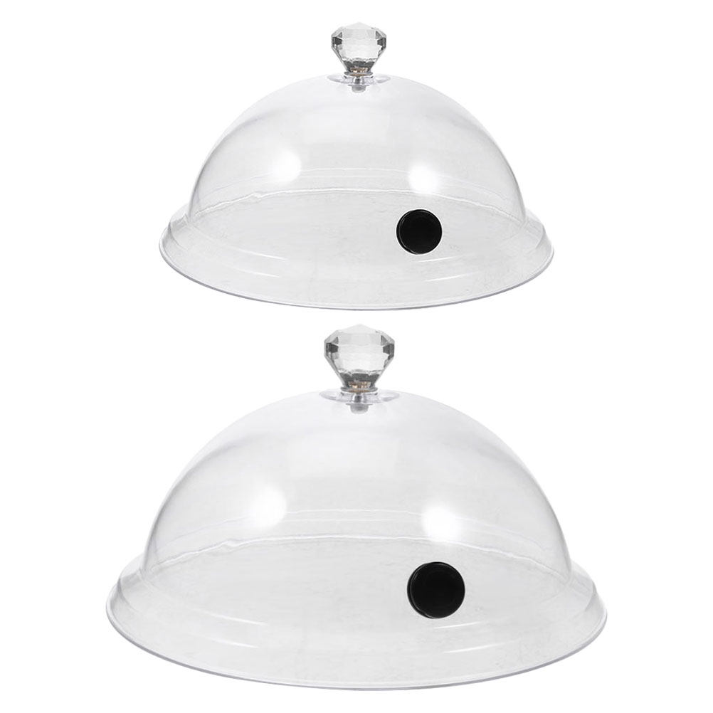 قطعتان من غطاء الطعام الشفاف ا - مراجعة Plastic Dome Clear وسعره