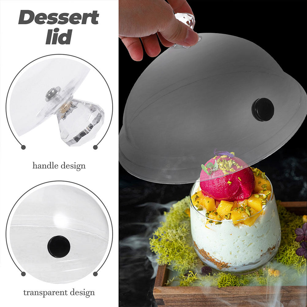 قطعتان من غطاء الطعام الشفاف ا - مراجعة Plastic Dome Clear وسعره