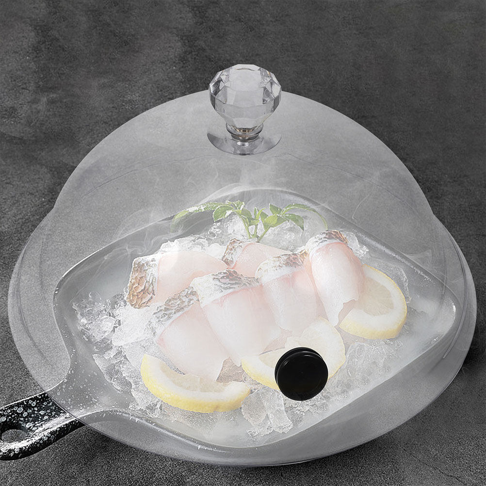 قطعتان من غطاء الطعام الشفاف ا - مراجعة Plastic Dome Clear وسعره