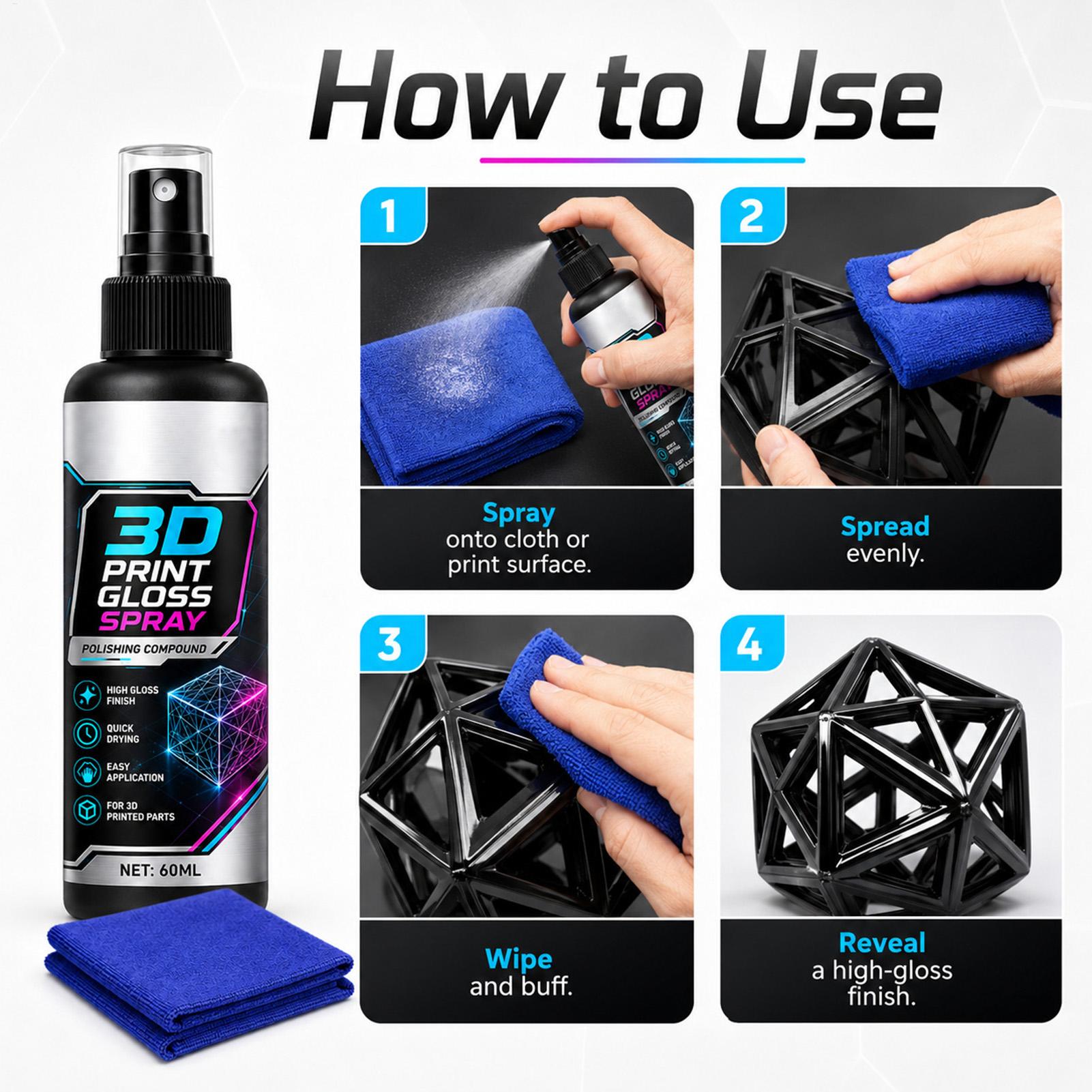 بخاخ لمعان 100 مل للطباعة ثلاث - مراجعة Misting Bottle Fine وسعره