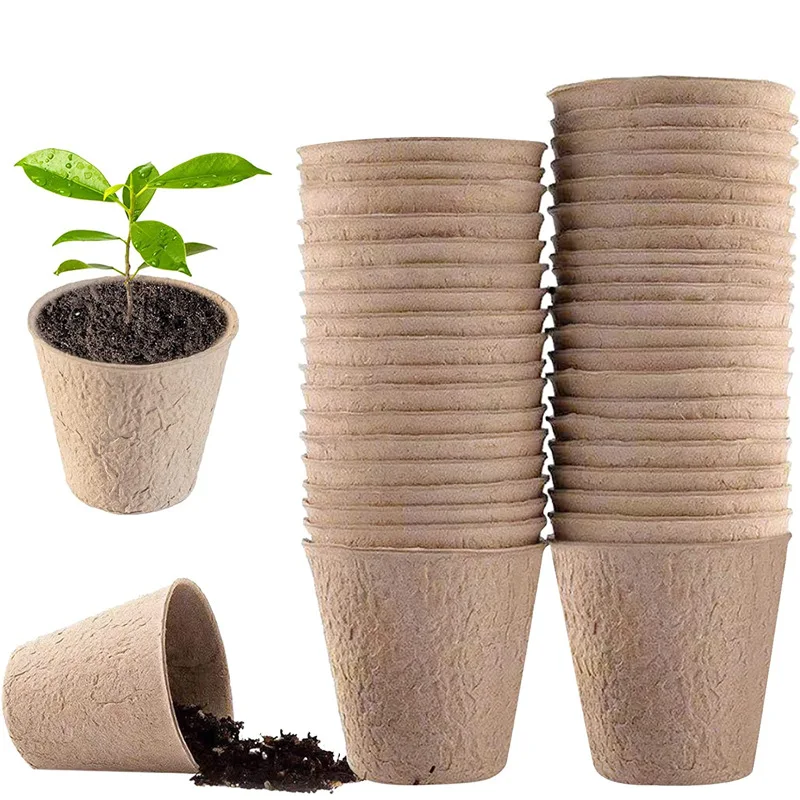 50 قطعة من أوعية الخث المستدير - مراجعة Peat Pellet Tray وسعره