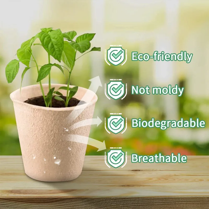 50 قطعة من أوعية الخث المستدير - مراجعة Peat Pellet Tray وسعره
