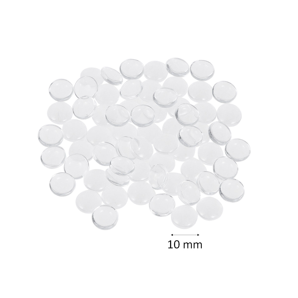 200 قطعة من الكابوشونات الزجاج - مراجعة Plastic Dome Clear وسعره